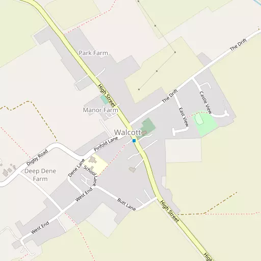 Map of Walcott