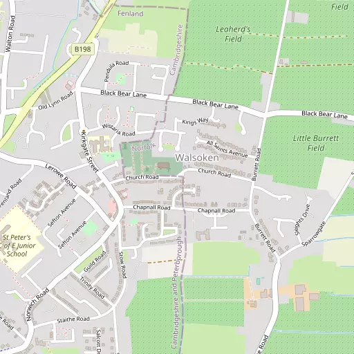 Map of Walsoken