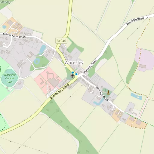 Map of Waresley