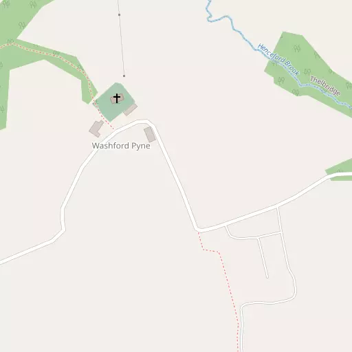 Map of Washford Pyne
