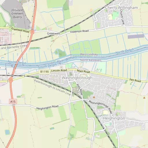 Map of Washingborough