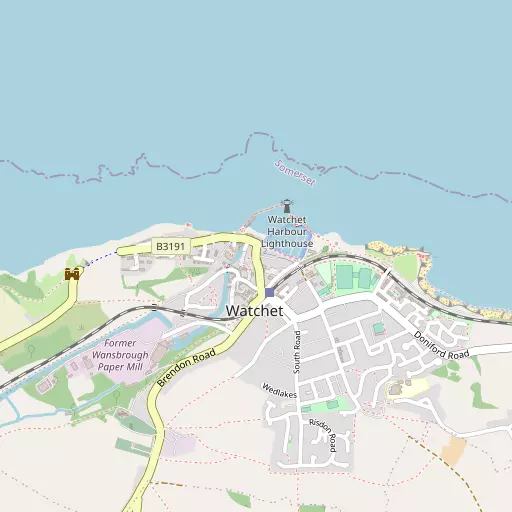 Map of Watchet