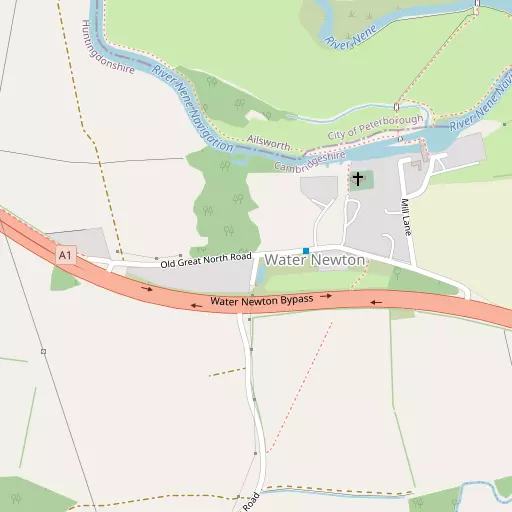 Map of Water Newton