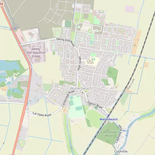Map of Waterbeach