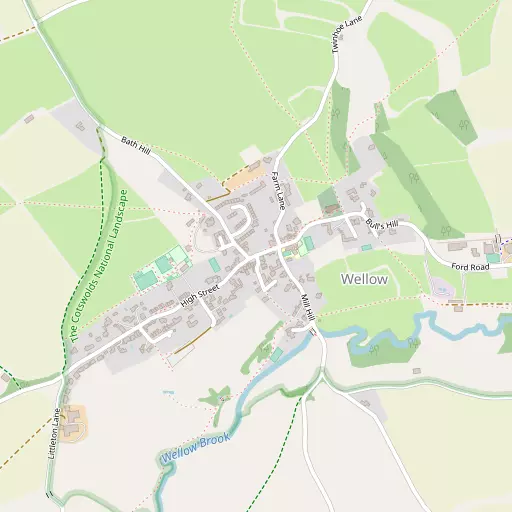 Map of Wellow