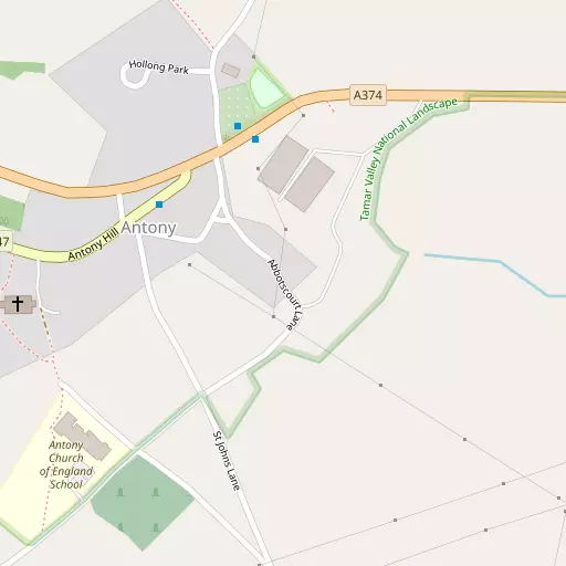Map of West Antony