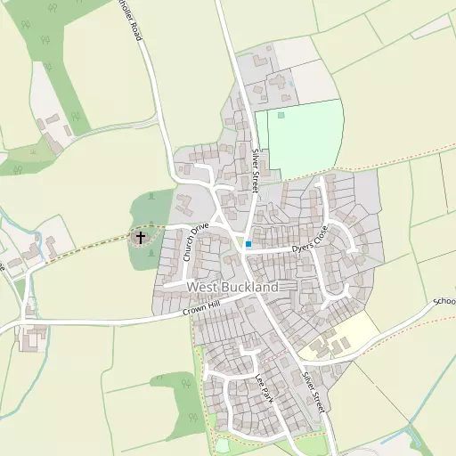 Map of West Buckland