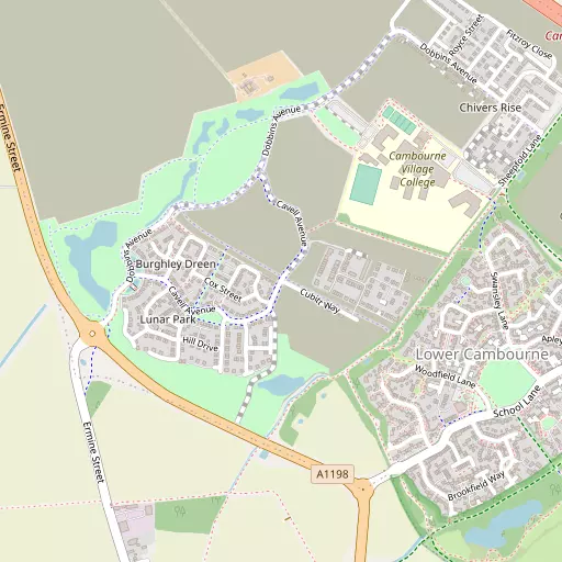 Map of West Cambourne