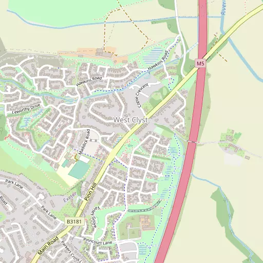 Map of West Clyst