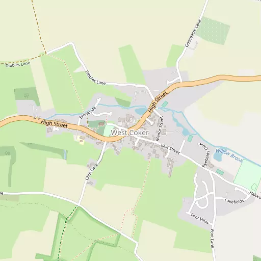 Map of West Coker