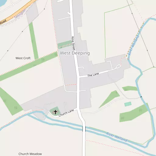 Map of West Deeping