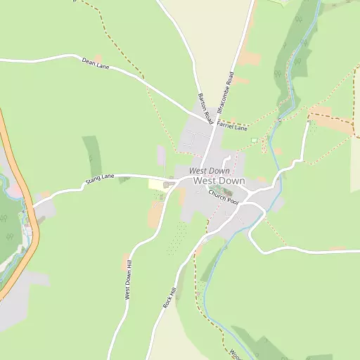 Map of West Down