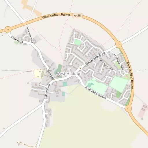 Map of West Haddon