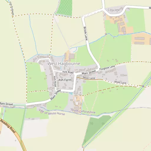 Map of West Hagbourne