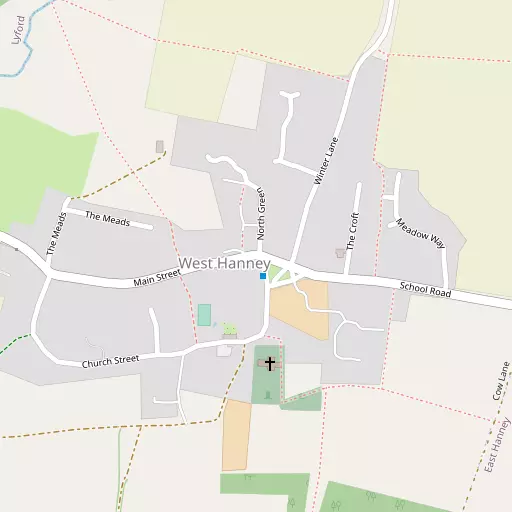 Map of West Hanney