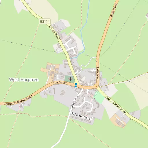 Map of West Harptree
