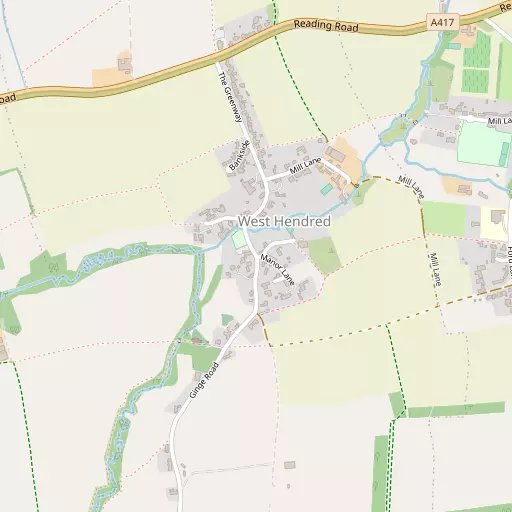 Map of West Hendred