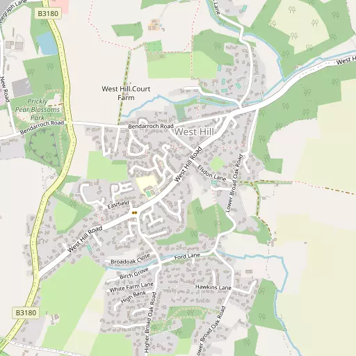Map of West Hill