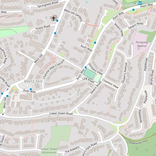 Map of West Hill