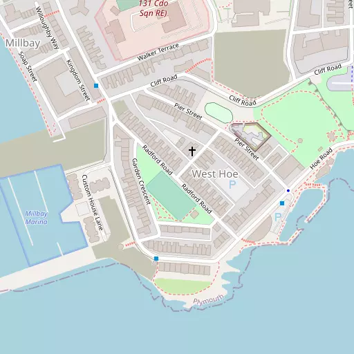 Map of West Hoe