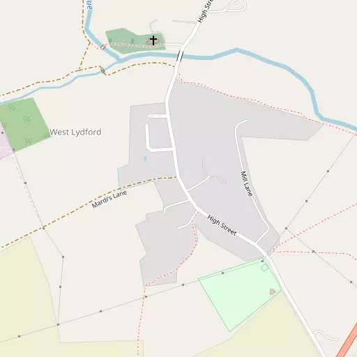 Map of West Lydford