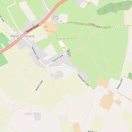 Map of West Pennard
