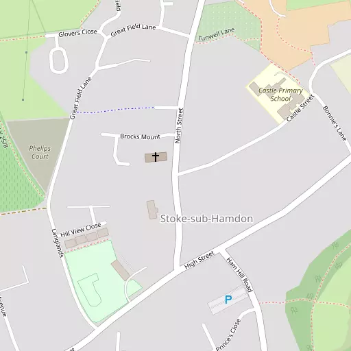 Map of West Stoke