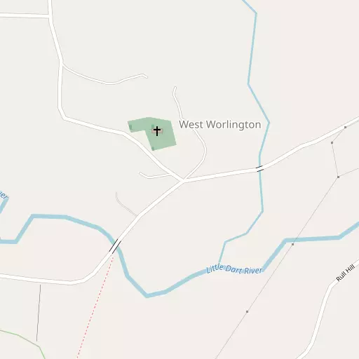 Map of West Worlington