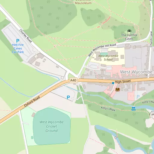 Map of West Wycombe