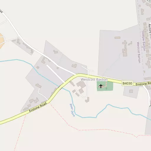 Map of Westcott Barton