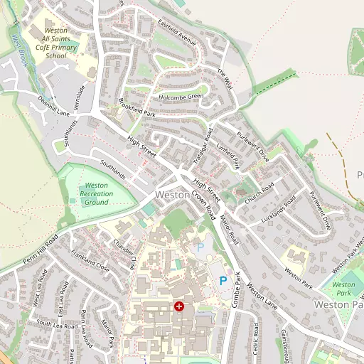 Map of Weston