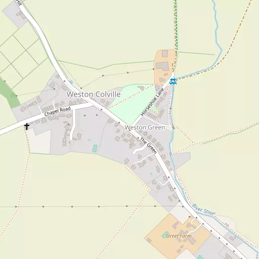 Map of Weston Green