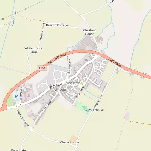 Map of Weston
