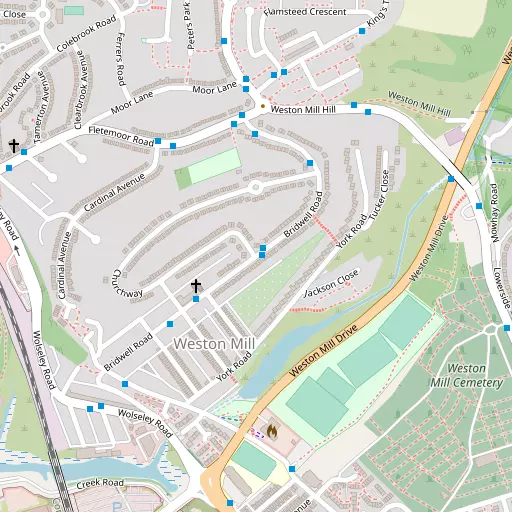 Map of Weston Mill