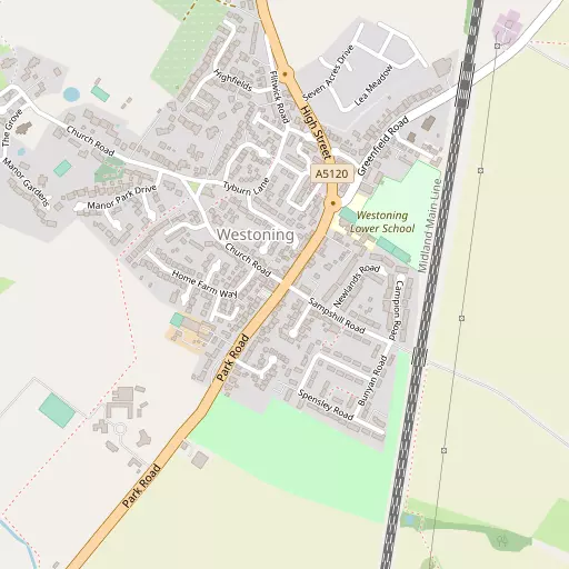 Map of Westoning