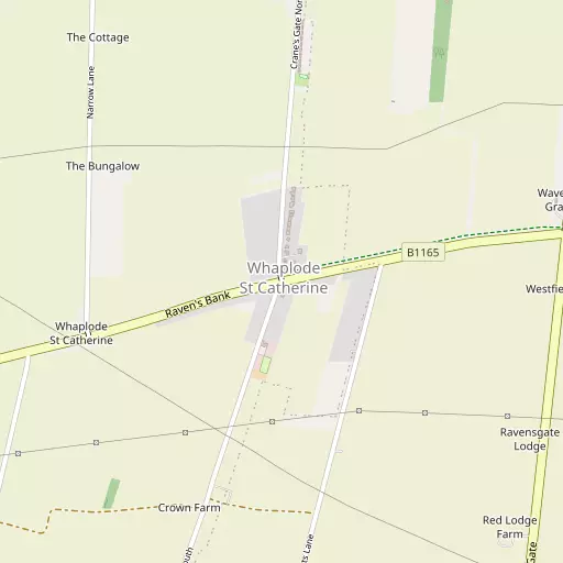 Map of Whaplode St Catherine