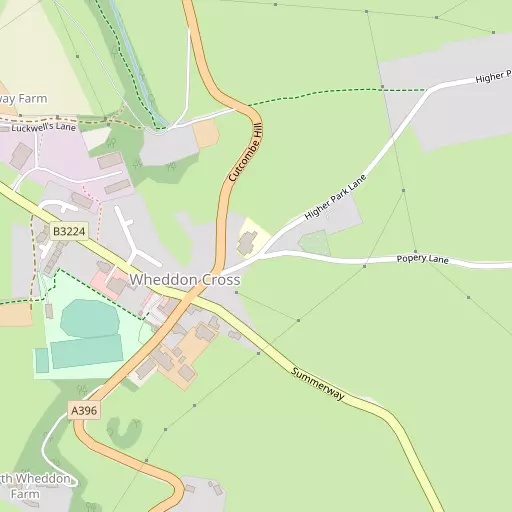 Map of Wheddon Cross