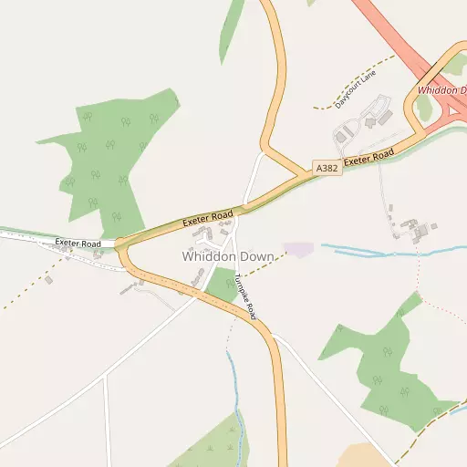 Map of Whiddon Down