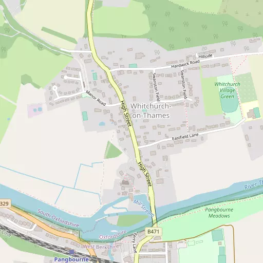 Map of Whitchurch-on-Thames