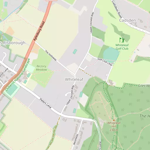 Map of Whiteleaf