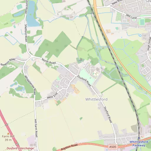 Map of Whittlesford