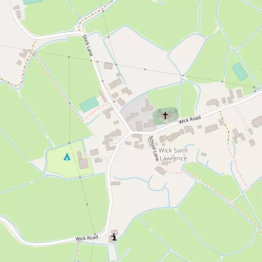 Map of Wick St Lawrence