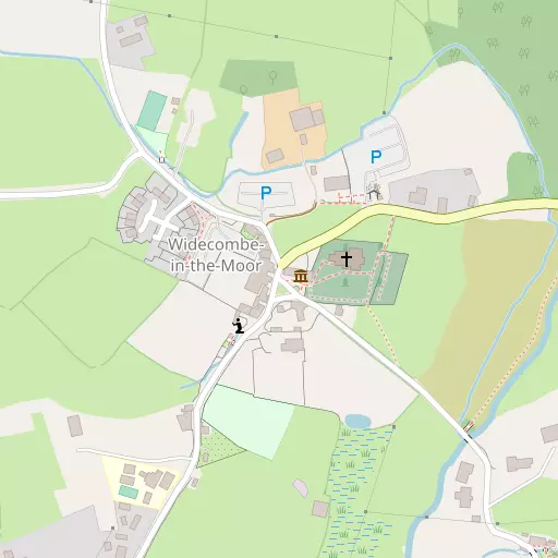 Map of Widecombe in the Moor