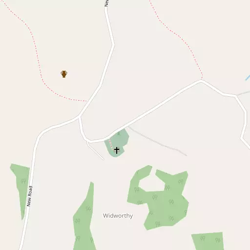 Map of Widworthy