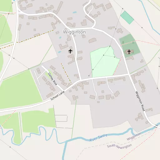 Map of Wigginton