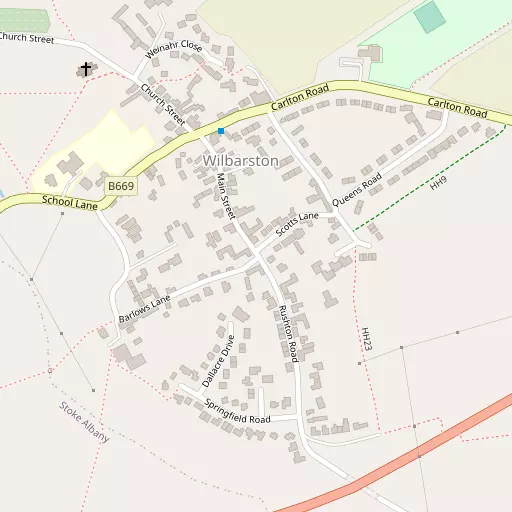 Map of Wilbarston