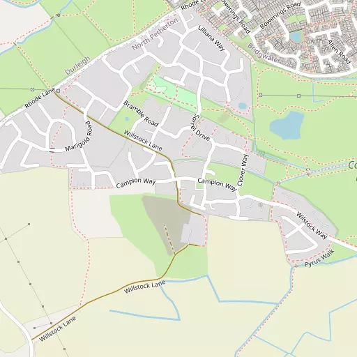 Map of Willstock Village