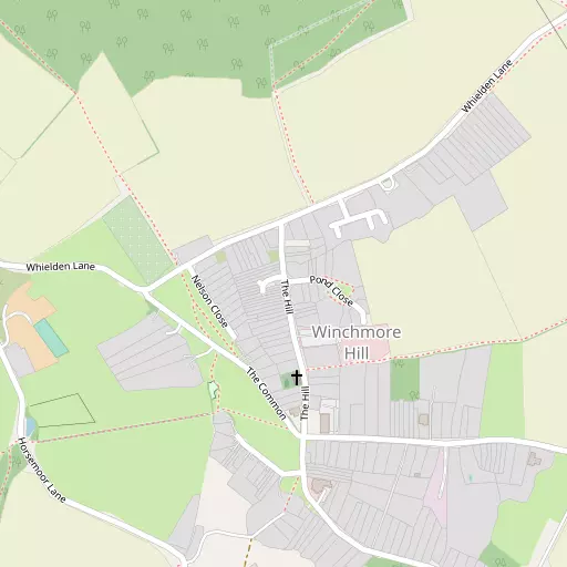Map of Winchmore Hill