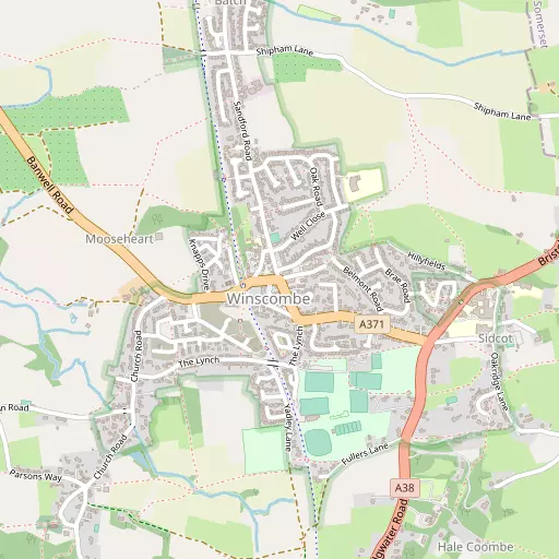 Map of Winscombe