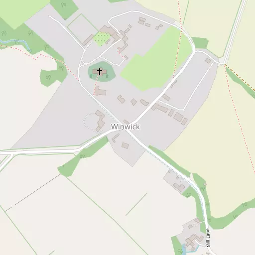 Map of Winwick